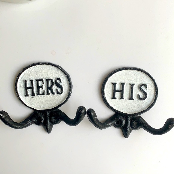 Other - His and Her Metal Hooks. Vintage. Brand New.